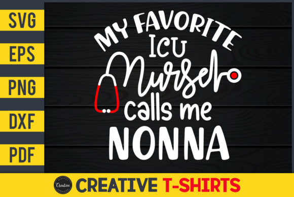 ICU Nurse Nonna Graphics & Print Templates