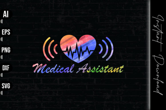 Medical Assistant Heart: Graphics & Print Templates