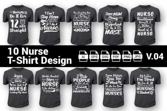 Nurse Graphics & Print Templates Vol 4