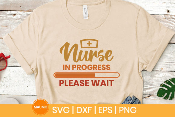 Nurse in Progress SVG: Graphics & Print Templates