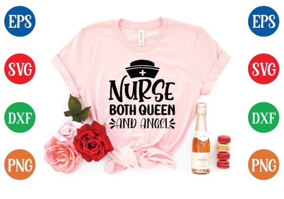 Nurse Queen Angel SVG for T-Shirt Designs