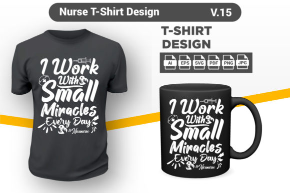 Nurse T-shirt Design: Best Shirt 15 Graphics & Print Templates