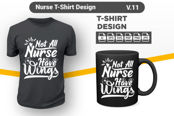 Nurse T-shirt Design: Graphics & Print Templates